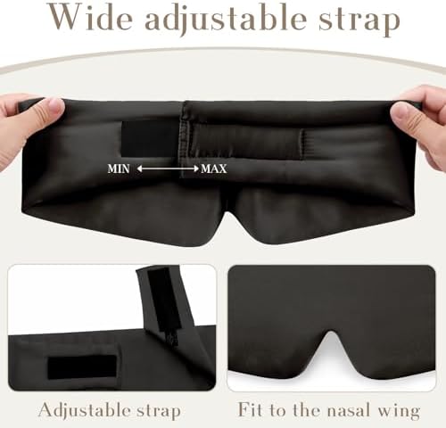 SECZIPE 100% Mulberry Silk Sleep Mask Eye Mask - Image 4