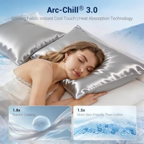 LUXEAR Cooling Satin Pillow Cases - Image 2