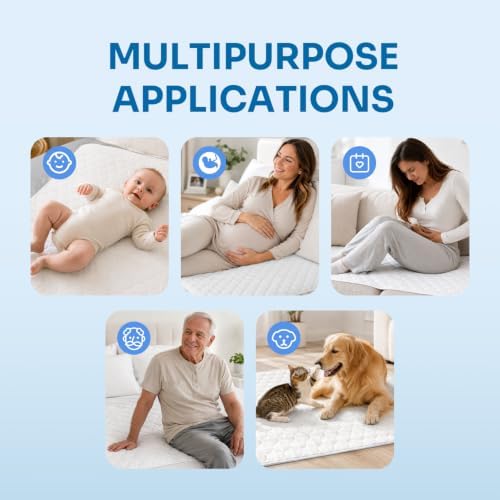 Heavy Absorbency Bed Pad, Washable and Reusable Incontinence Bed Underpads - Image 5