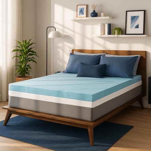 Sure2Sleep Gel Swirl Memory Foam Mattress Topper by Sure2Sleep