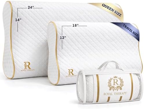 Royal Therapy Travel Memory Foam Cervical Pillow – Contour Pillow - Image 2