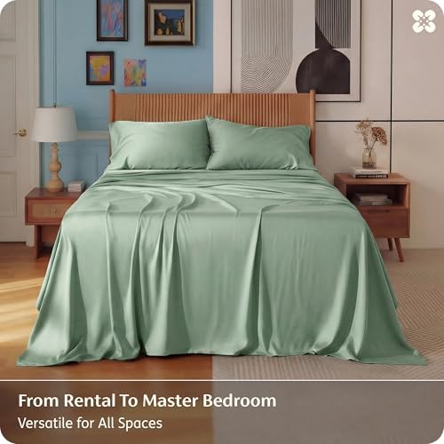 Bedsure PureWoven 100% Rayon Derived from Bamboo, Full Size Sheets - Image 5