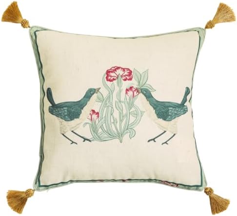 patdrea Designer French Vintage Linen Throw Pillow Cover by patdrea