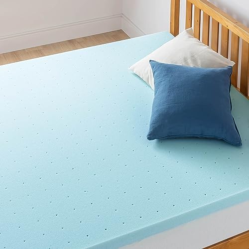 Best Price Mattress 2 Inch Ventilated Memory Foam Mattress Topper, Cooling Gel - Image 3