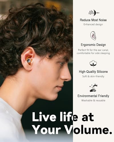 Ear Plugs for Sleeping, Noise Reduction Soft Silicone Earplugs - Image 3