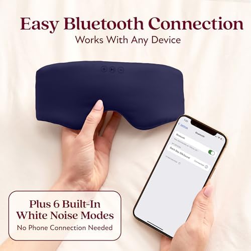 SilkSound Bluetooth Sleep Mask, 100% Mulberry Silk Headphones - Image 5