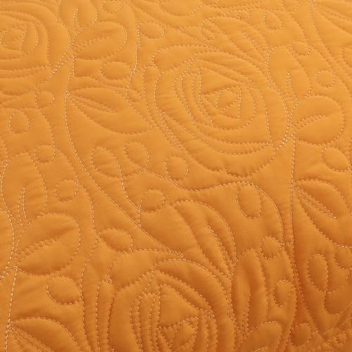 MarCielo 2-Piece Embroidered Pillow Shams, Decorative Microfiber Pillow Covers - Image 5
