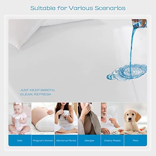 GRT 2 Pack Twin Mattress Protector Waterproof, Premium Twin Mattress Cover - Image 5
