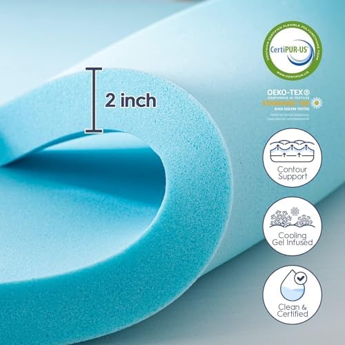 ELEMUSE 3 Inch Queen Dual Layer Memory Foam Mattress Topper - Image 4