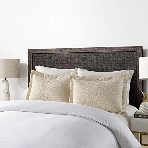 MarCielo 2-Piece Embroidered Pillow Shams, Decorative Microfiber Pillow Covers - Image 2