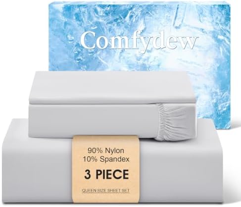 Cooling Sheet Queen Size Set 3 Pieces, Double-Sided Cooling Bed Sheets by Unknown