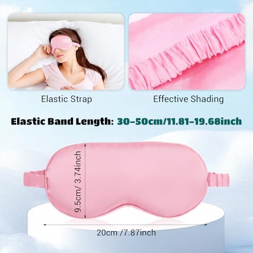 Cutecrop 50 Pcs Silk Sleep Mask Blackout - Image 2
