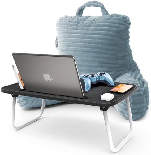 Nestl Stone Blue Reading Pillow by Nestl
