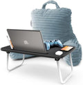 Nestl Stone Blue Reading Pillow by Nestl