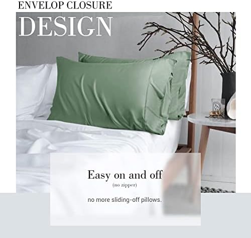 WishSmile Standard Pillow Cases Cooling Pillowcases Set of 2 Breathable Cool - Image 4