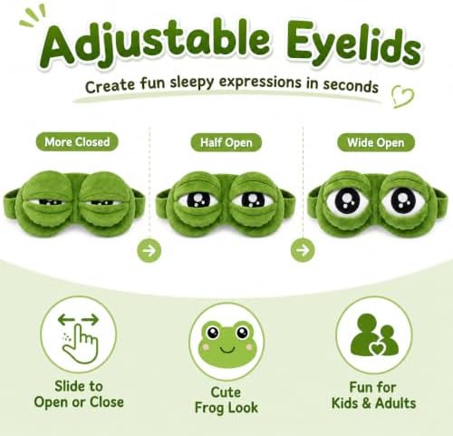 3D Frog Eye Mask, Adjustable Eyelids - Image 5