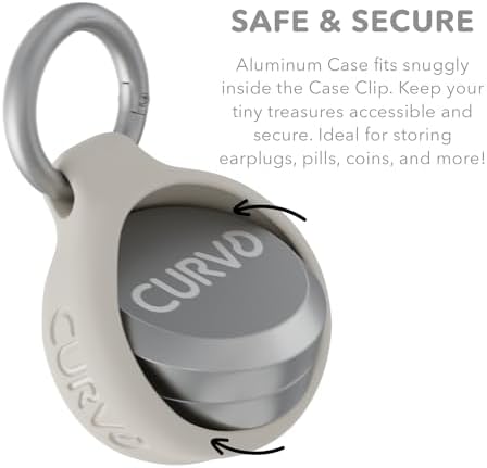 CURVD Premium Carrying Case Durable Travel Keychain Container, Medicine Pill - Image 4