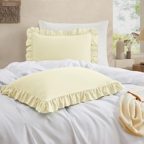 Ruffled Pillow Cases, Queen 20"x30" - Image 2