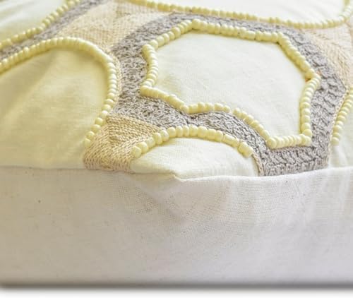 The HomeCentric Decorative Lumbar Pillow Cover Ivory 12"x26" Cotton Linen - Image 2