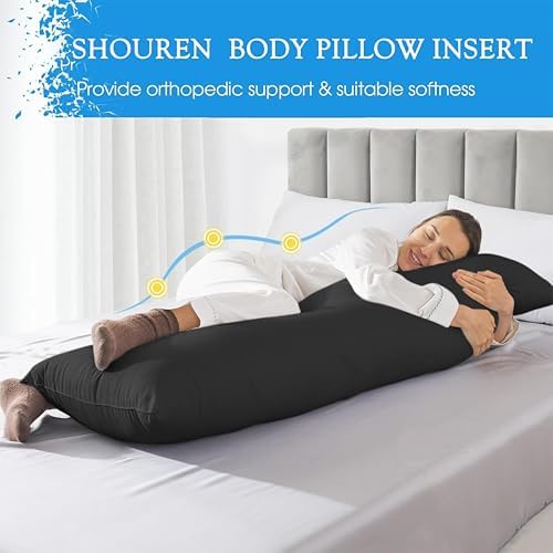 SHOUREN Large Body Pillow, Long Bed Pillow - Image 4