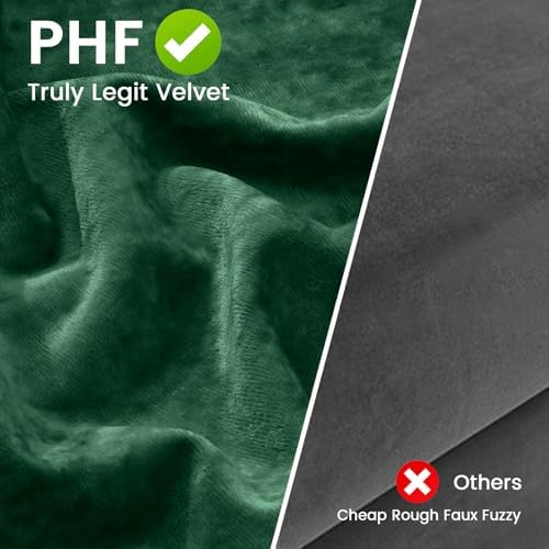 PHF Truly Velvet Body Pillowcase 20" x 54", Emerald Green, No Insert - Image 4