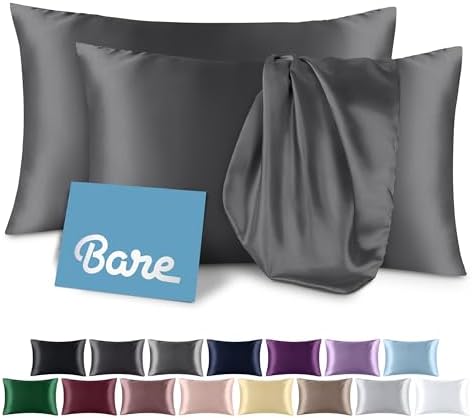 Bare Home Satin Pillowcases Envelope by BareHome