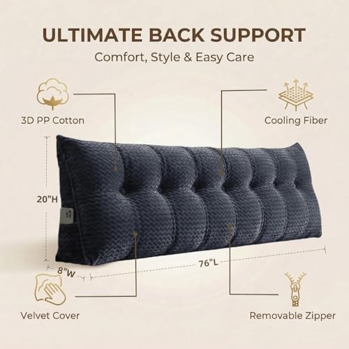 Headboard Pillow King Size, Reading Pillow - Image 2