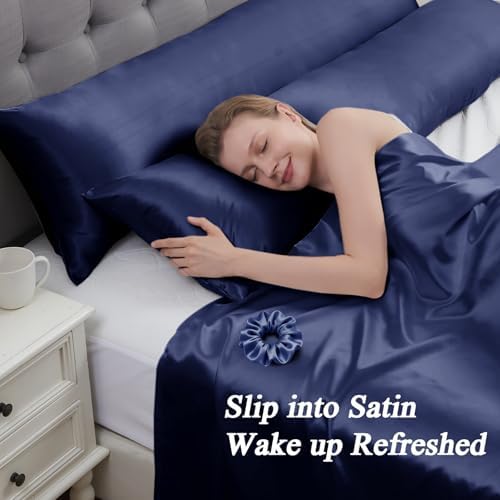 Vielit Satin Body Pillow Pillowcase 1pc, Silky Body Pillow Cover Similar to - Image 2