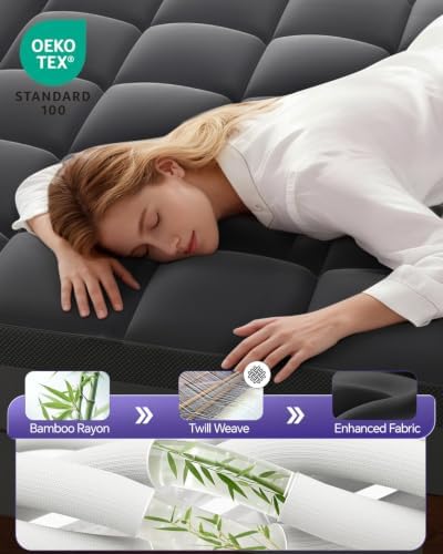 ChiXpace Dual Layer 5 Inch Memory Foam Mattress Topper Full - Image 6