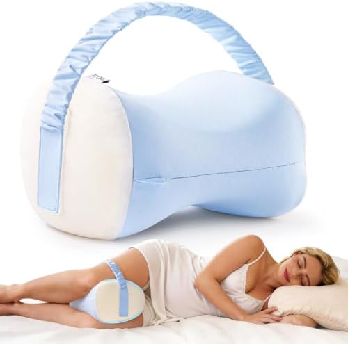 YFONG Knee Pillow for Side Sleepers, Memory Foam Leg Pillow by YFONG