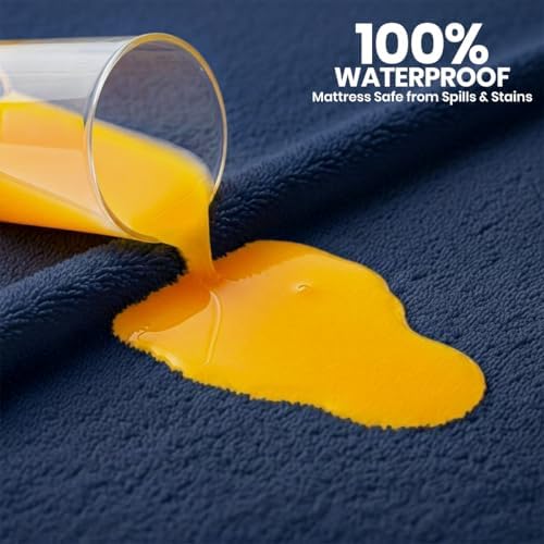 Waterproof Twin Size Mattress Protector fits upto 15" deep Mattresses - Image 3