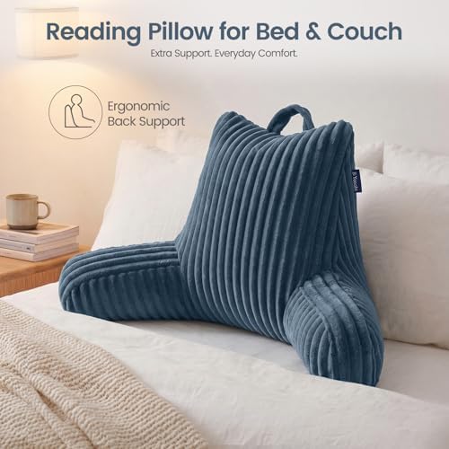 Reading Pillow for Sitting up in Bed, Adjustable Memory Foam Bed Rest Pillow - Image 5