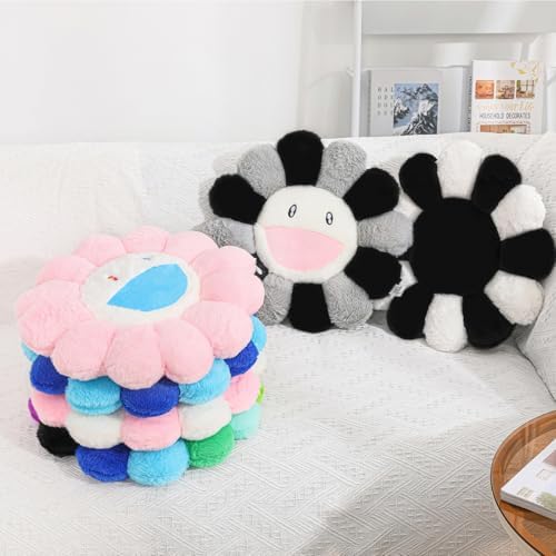 FIONOUT Flower Pillow, Sunflower Plush, Polypropylene Fill, Soft Decorative - Image 5