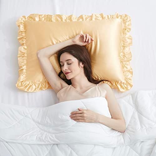 Silky Satin Ruffled Pillow Cases - Image 7