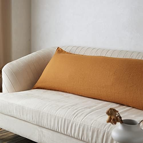 Simple&Opulence Body Pillow Cover 20" x 54", 100% Pure Linen, Ultra Soft and - Image 5