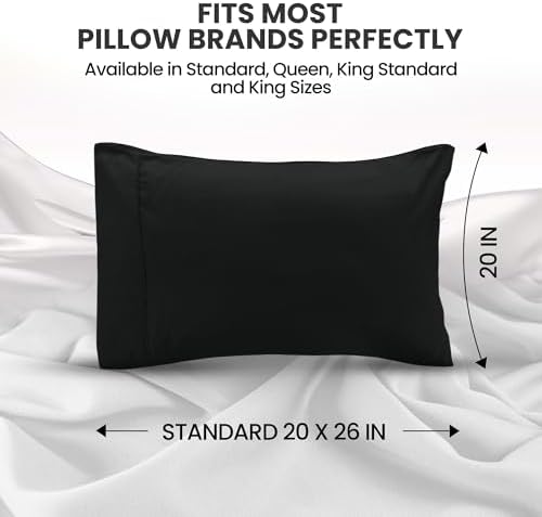 Pillow Covers Standard Size Set of 4, Soft and Comfy Pillow Cases - Image 2
