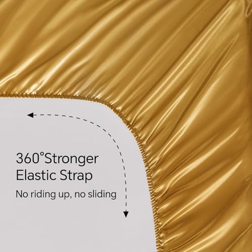 BEDELITE Satin Sheets Twin Size Bed Set, 3 Pieces - Image 5
