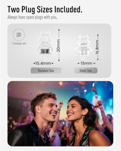 Hearprotek Concert Ear Plugs, 2 Pairs High Fidelity Ear Plugs - Image 6