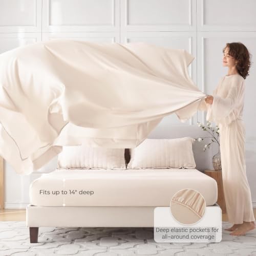 MUXHOMO 7 Pieces King Comforter Set, Seersucker Bed in a Bag King Size - Image 4