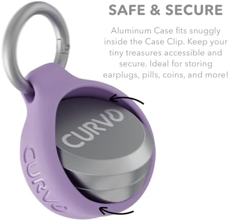 CURVD Premium Carrying Case Durable Travel Keychain Container, Medicine Pill - Image 4
