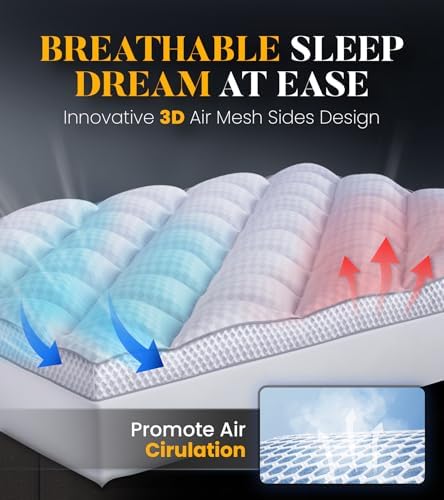 3 Inch Ultra-Fluffy Memory Foam Mattress Topper King - Image 4