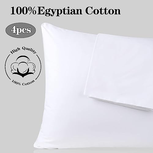 100% Egyptian Cotton King Size Pillow Protectors - Image 7