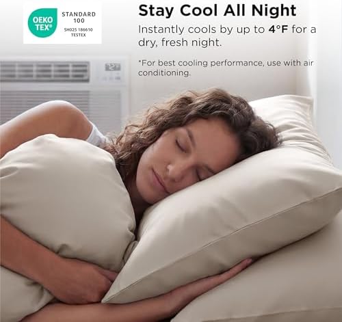 Bedsure Cooling Pillow Cases Queen Size Set of 2 - Image 3
