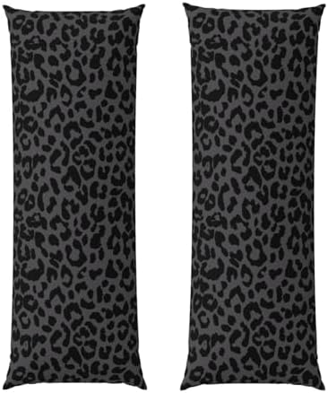 Black Leopard Cheetah Body Pillowcase, Long Pillow Cover 20"x54" Soft - Image 2