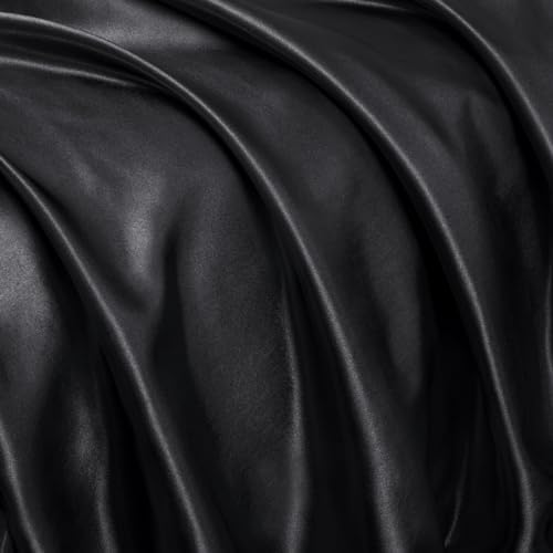Homiest Black Ruffle Satin Body Pillow Cover - Image 7