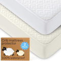 Niagara Crib 2 Pack 100% Waterproof Mattress Protector, Soft Breathable Crib by NiagaraSleepSolution