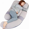 MOON PINE 60 inch Pregnancy Pillow, Detachable U Shape Full Body Pillow by MOONPINE