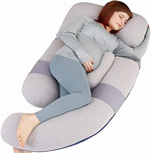 MOON PINE 60 inch Pregnancy Pillow, Detachable U Shape Full Body Pillow by MOONPINE