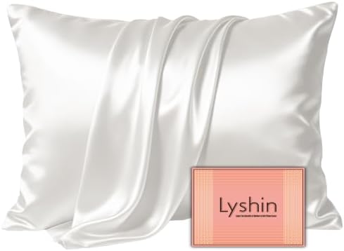 LYSHIN Silk Pillow Cases Standard Size by LYSHINSILKPILLOWCASES