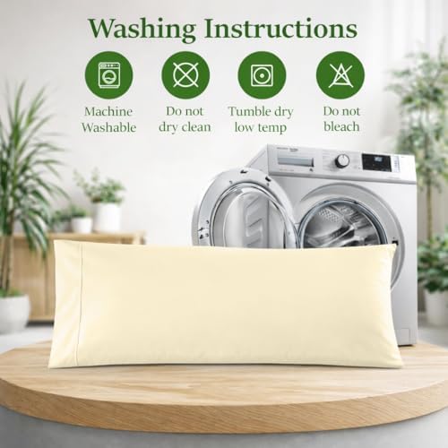 Cotton Delight Organic Cotton Body Pillow Cover 20x48 – 600 Thread Count Sateen - Image 6